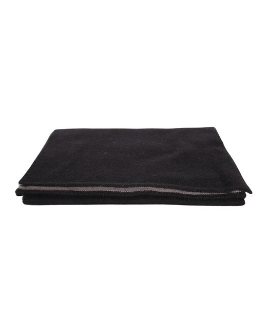 Dell'Oglio Black Winter Scarves for men
