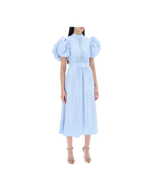 ROTATE BIRGER CHRISTENSEN Blue Midi Dresses