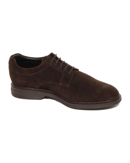 Hogan Wildleder Derby Schuhe Mit Memory Foam in Brown für Herren