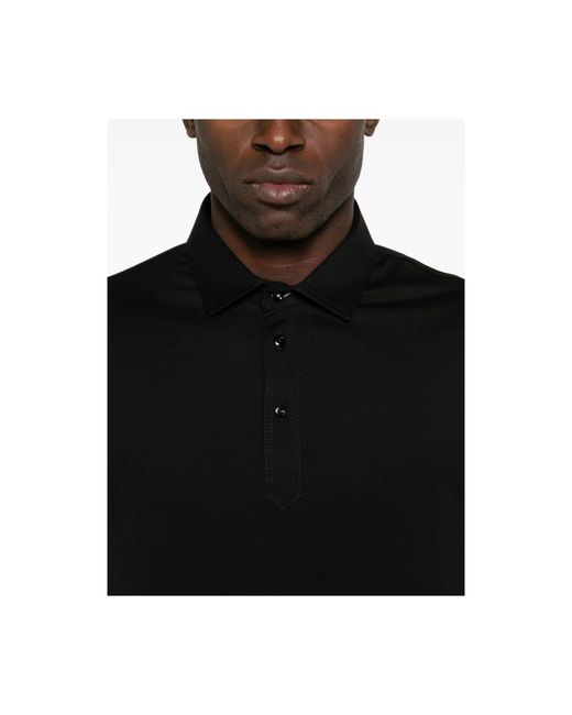 Brunello Cucinelli Black Polo Shirts for men