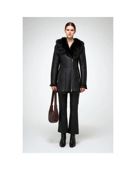 V.sp Faux Fur & Shearling Jackets in het Black