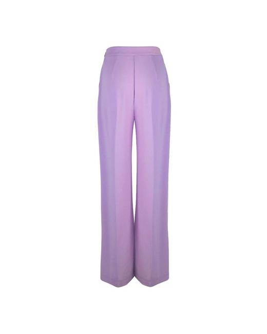 Patrizia Pepe Purple Wide Trousers
