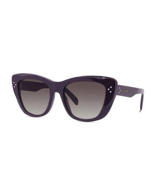 Céline Accessoires ,Paars ,Cl 40199I Cat-Eye Zonnebril in het Purple