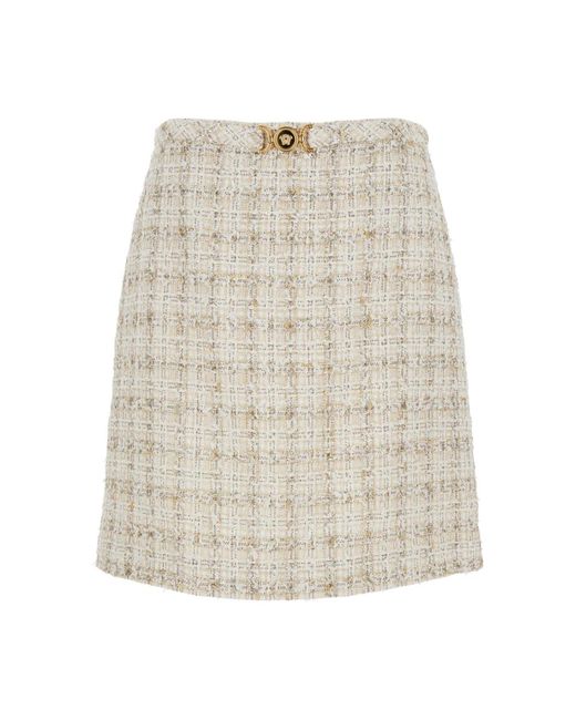 Versace Natural Short Skirts