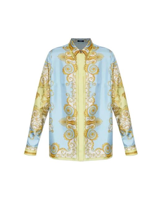 Shirts di Versace in Blue