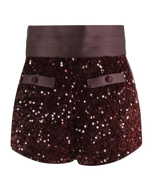 Short Shorts Elisabetta Franchi de color Brown