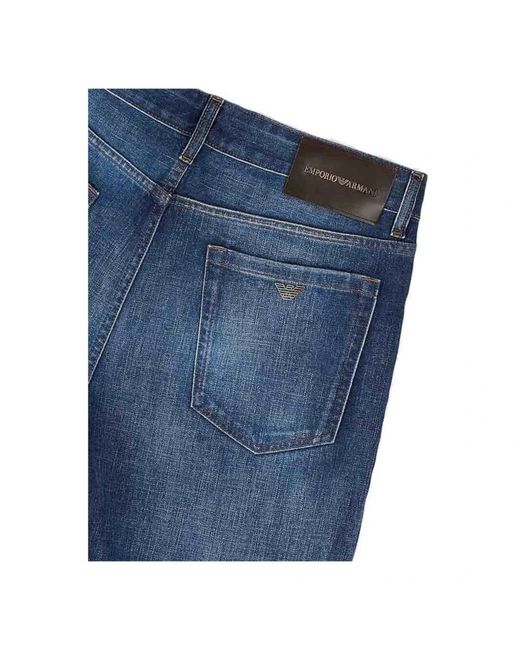 Emporio Armani Blue Slim-Fit Jeans for men