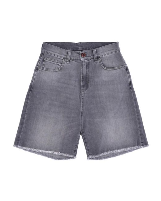 Vision Of Super Denim Shorts in het Gray voor heren