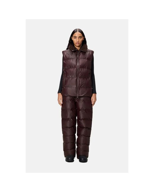 Rains Jassen ,Bruin ,Alta Vision Puffer Vest in het Purple