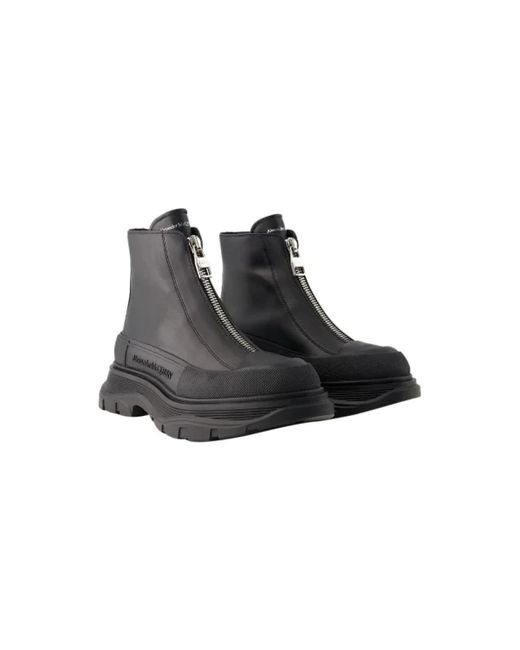 Alexander McQueen Black Leder boots