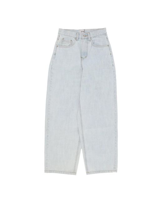Arte' Weite Denim Jeans Bleichmittel in Blue für Herren