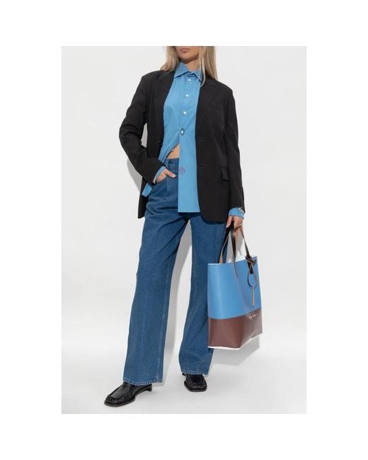Marni Blue Loose-Fit Jeans