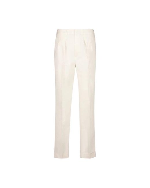 Tom Ford White Straight Trousers for men