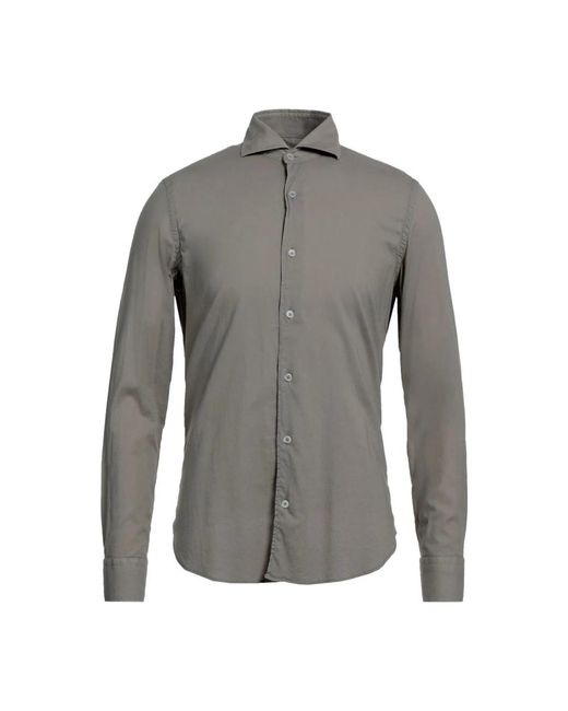 Fedeli Gray Casual Shirts for men