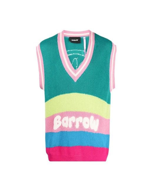 Barrow Blue Sleeveless Jumpers for men