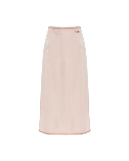 DIESEL Pink Midi Skirts