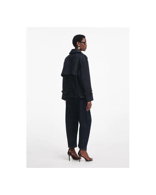 Denim Jackets di Self-Portrait in Black