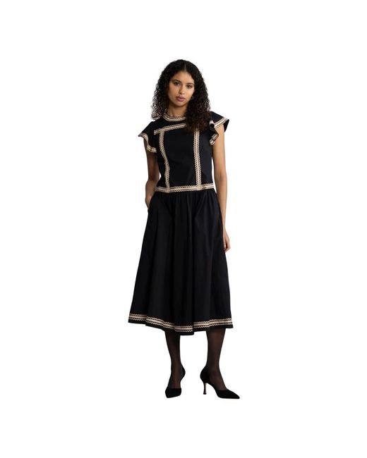 Ulla Johnson Black Midi Dresses
