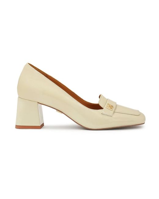 Kazar White Lackierte Pumps Mit Eckigen Zehen