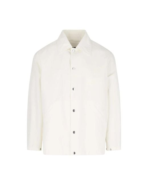 Jil Sander White Light Jackets for men