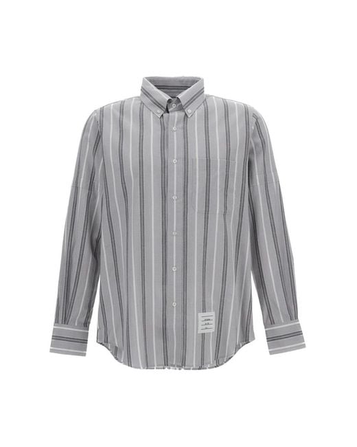 Thom Browne Gray Casual Shirts for men