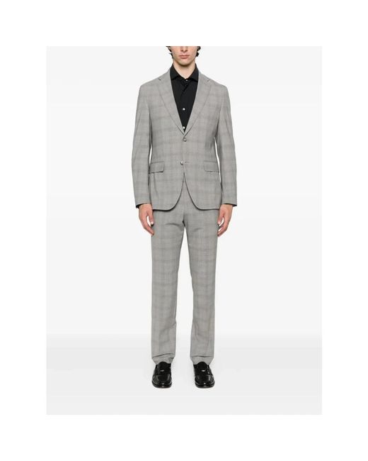 HUGO Elegant Wool Suit in het Gray voor heren