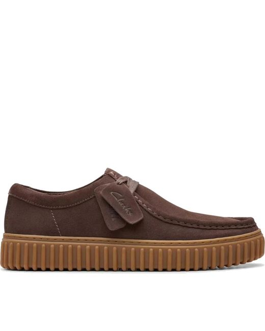 Laced Shoes di Clarks in Brown da Uomo