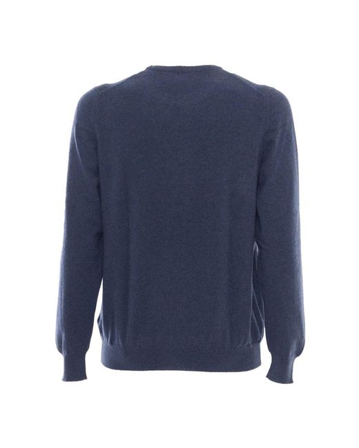 Fedeli Maglia Girocollo in het Blue voor heren