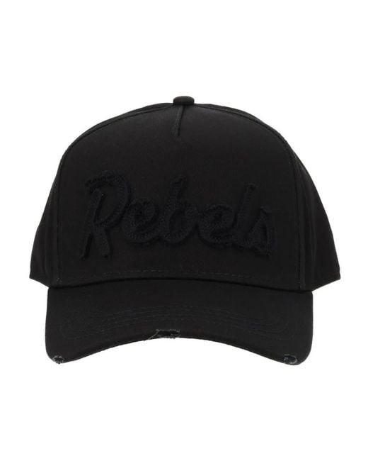 DSquared² Rebels Baseball Cap in Black für Herren