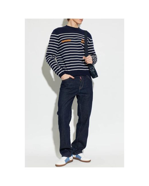 DSquared² Pullover Mit Logo in Blue für Herren