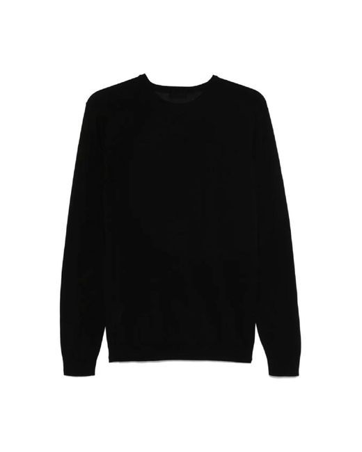 Roberto Collina Black Round-Neck Knitwear for men
