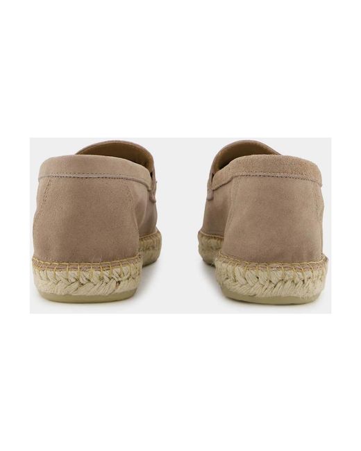 Frescobol Carioca Marcelo Suede Espadrille Loafers in het Natural voor heren