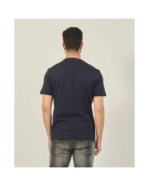 Harmont & Blaine Blau 3d logo t-shirt in Black für Herren