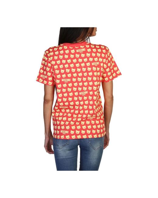Tops > t-shirts Moschino en coloris Orange