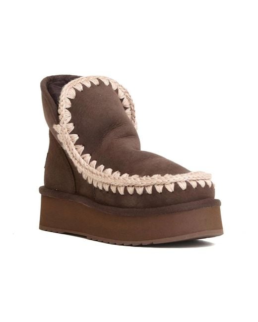 Mou Brown Winter Boots
