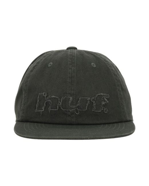 Huf Green Distressed Logo 5-Panel Cap