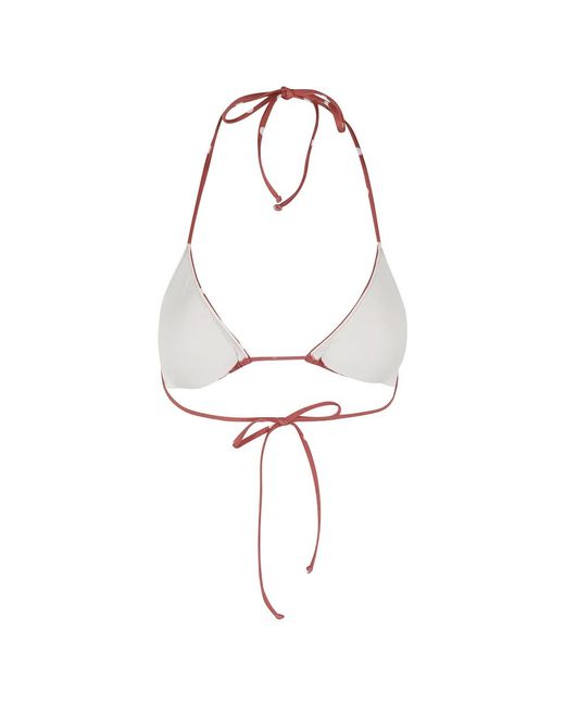 Mc2 Saint Barth Badmode ,Rood ,Triangle Bikini Top in het Red