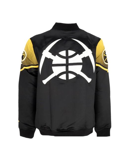 KTZ Jassen ,Zwart ,Polyester Snap Satin Jacket in het Black voor heren