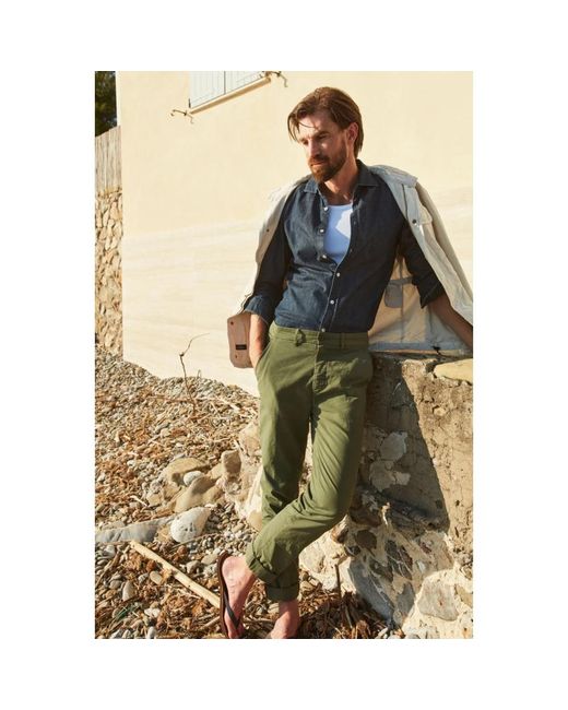 Mason's Green Chinos for men
