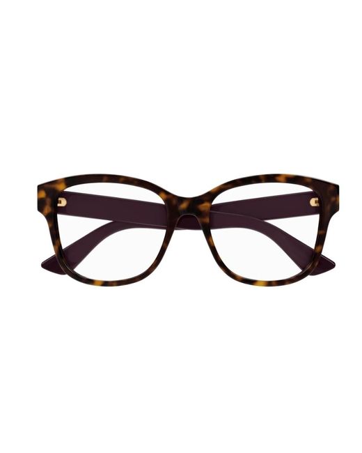 Gucci Accessoires ,Bruin ,Minimal Oversized Vierkante Acetaat Zonnebril in het Brown