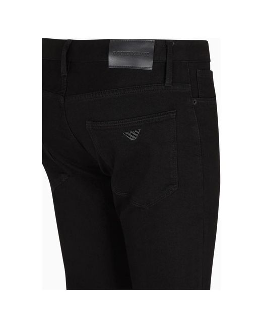 Emporio Armani Slim-Fit Jeans in het Black voor heren