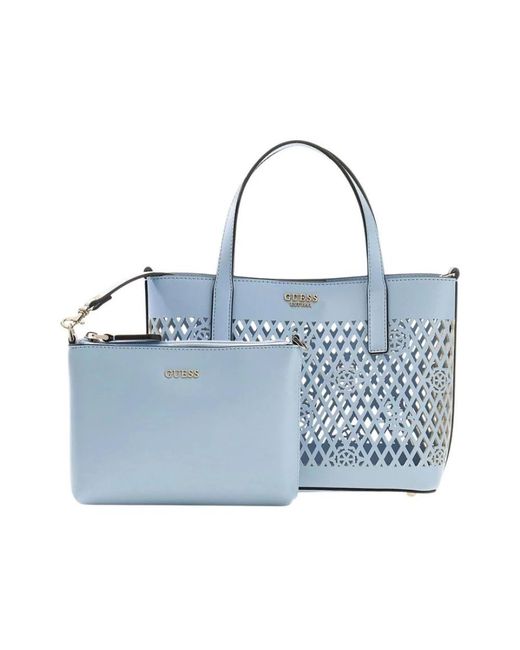Guess Blue Tote Bags