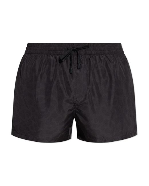 Balmain Badmode ,Zwart ,Leer Zwembroek in het Black voor heren