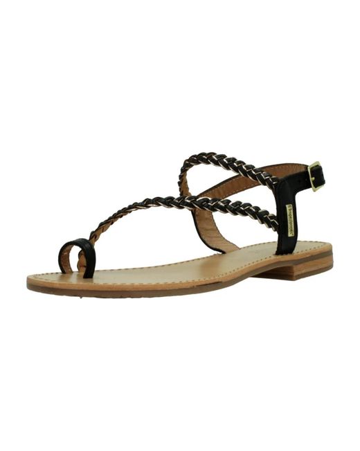 Les Tropeziennes Platte Sandalen Voor Vrouwen in het Black