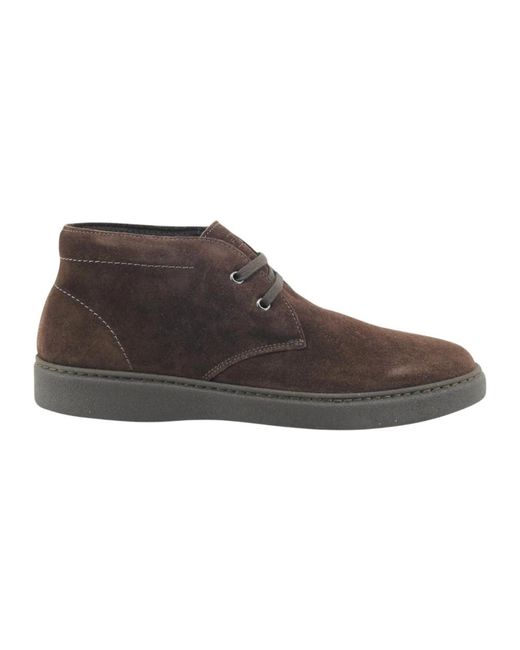 Frau Brown Lace-Up Boots for men