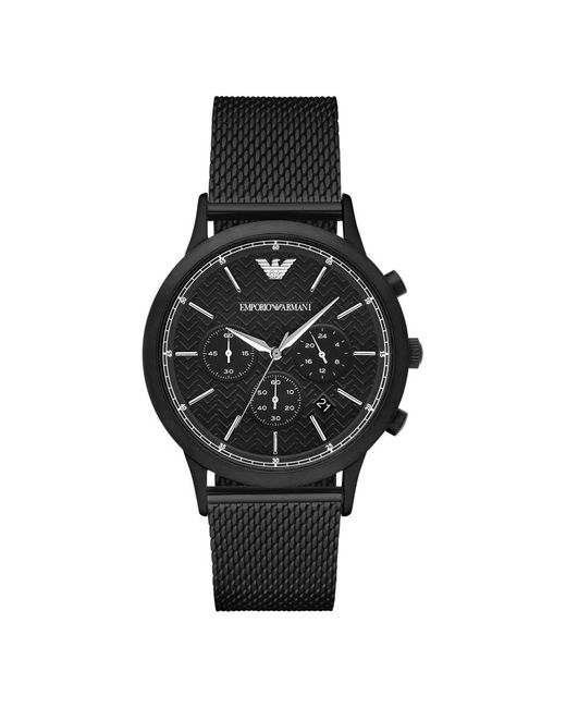 Armani Black Watches for men