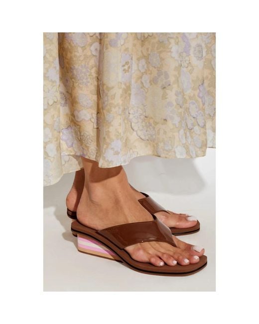 Chloé Brown Wedges