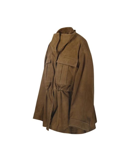 Rohe Jassen ,Bruin ,Leather Jassen in het Brown