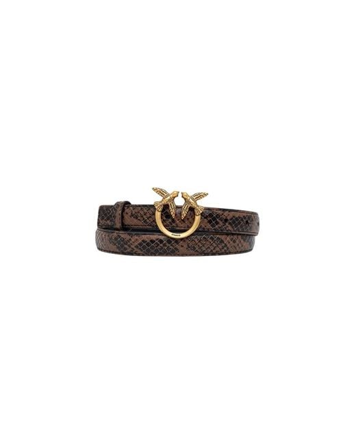 Pinko Brown Dünner Ledergürtel
