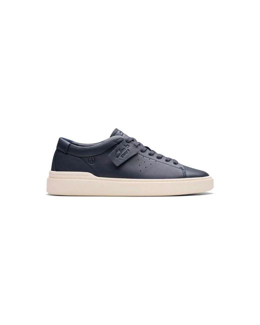 Clarks Retro leder sneakers craft swift in Blue für Herren